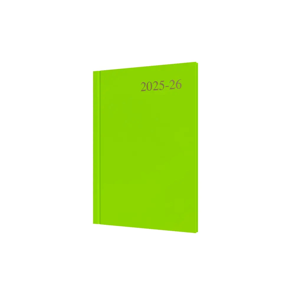 Essentials A5 Week to View with Appointments Mid/Academic Year Diary Planner 2025 2026 Lime Business Diaries