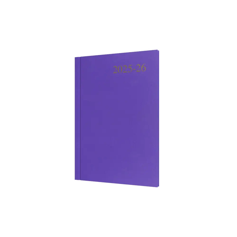 Essentials A5 Week to View with Appointments Mid/Academic Year Diary Planner 2025 2026 Purple Business Diaries