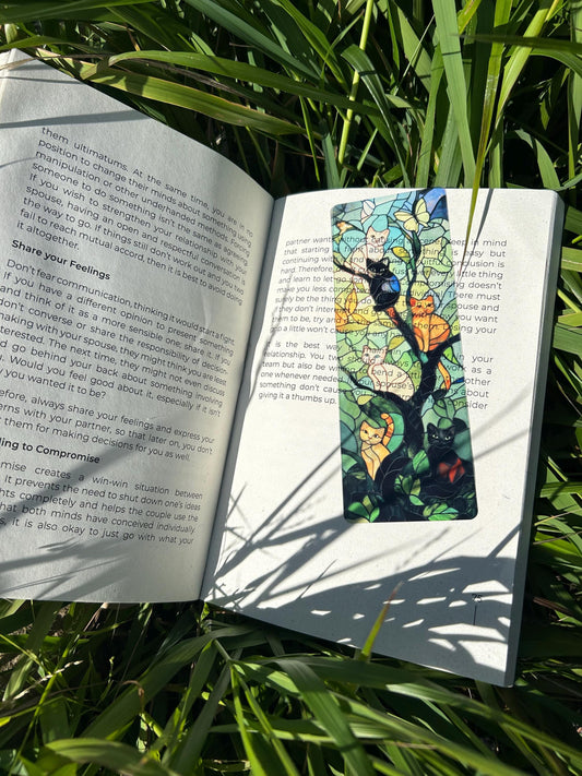 Cat Lover Bookmark – Handmade Cute Cat Page Marker, Feline Lover Gift, Animal Bookmark, Book Lover Accessory, Unique Cat Lover Gift
