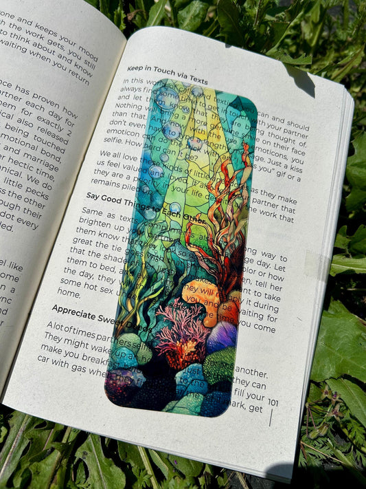 Under the Sea Bookmark - Ocean-Themed Book Accessory, Marine Life Gift, Cute Sea Creature Bookmark, Gift for Book Lovers & Ocean Lovers