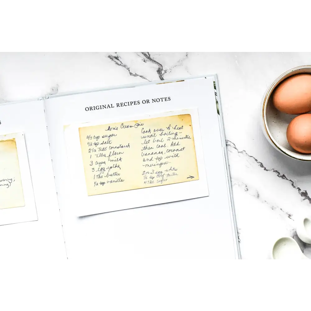 Family Recipe Book Journal