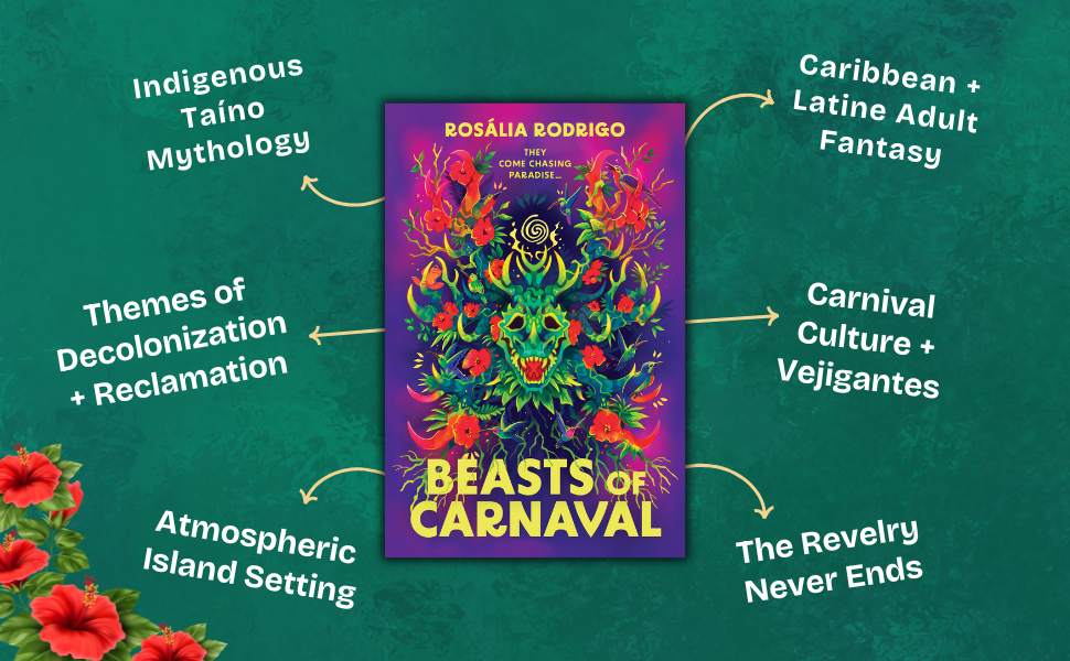 Beasts of Carnaval: A Lush Historical Fantasy of Indigenous Mythology, Rebellion and Healing Amid Colonial Oppression by Rosália Rodrigo