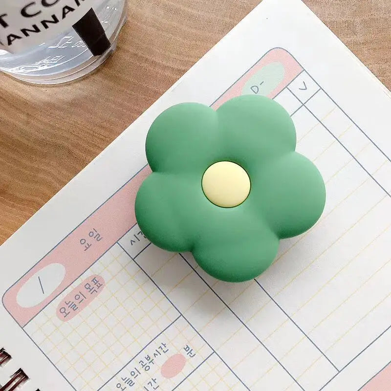 Flower Retractable Folding Mobile Phone Stand - Green - Phone Stands