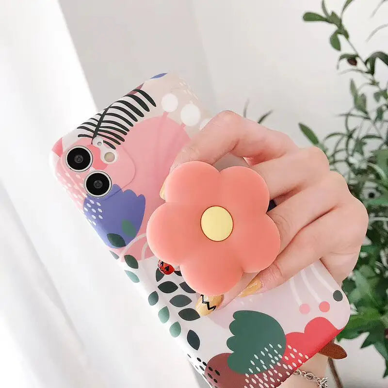 Flower Retractable Folding Mobile Phone Stand - Phone Stands