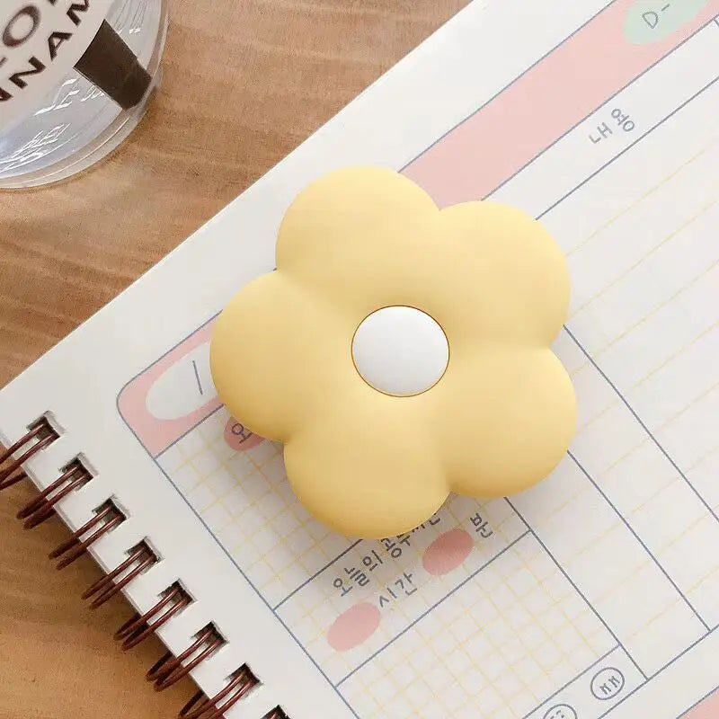 Flower Retractable Folding Mobile Phone Stand - Yellow - Phone Stands