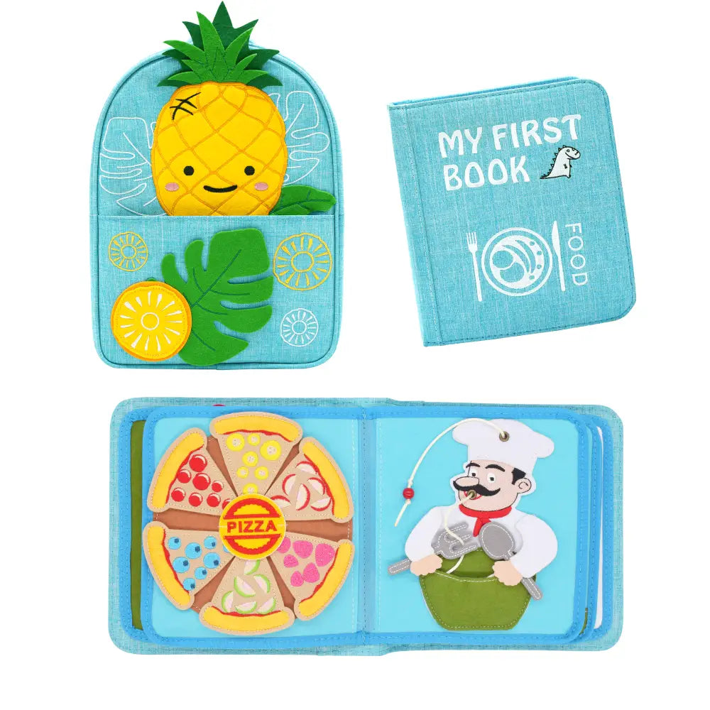 Food Busy Book Blue Baby Toys & Activity Equipment