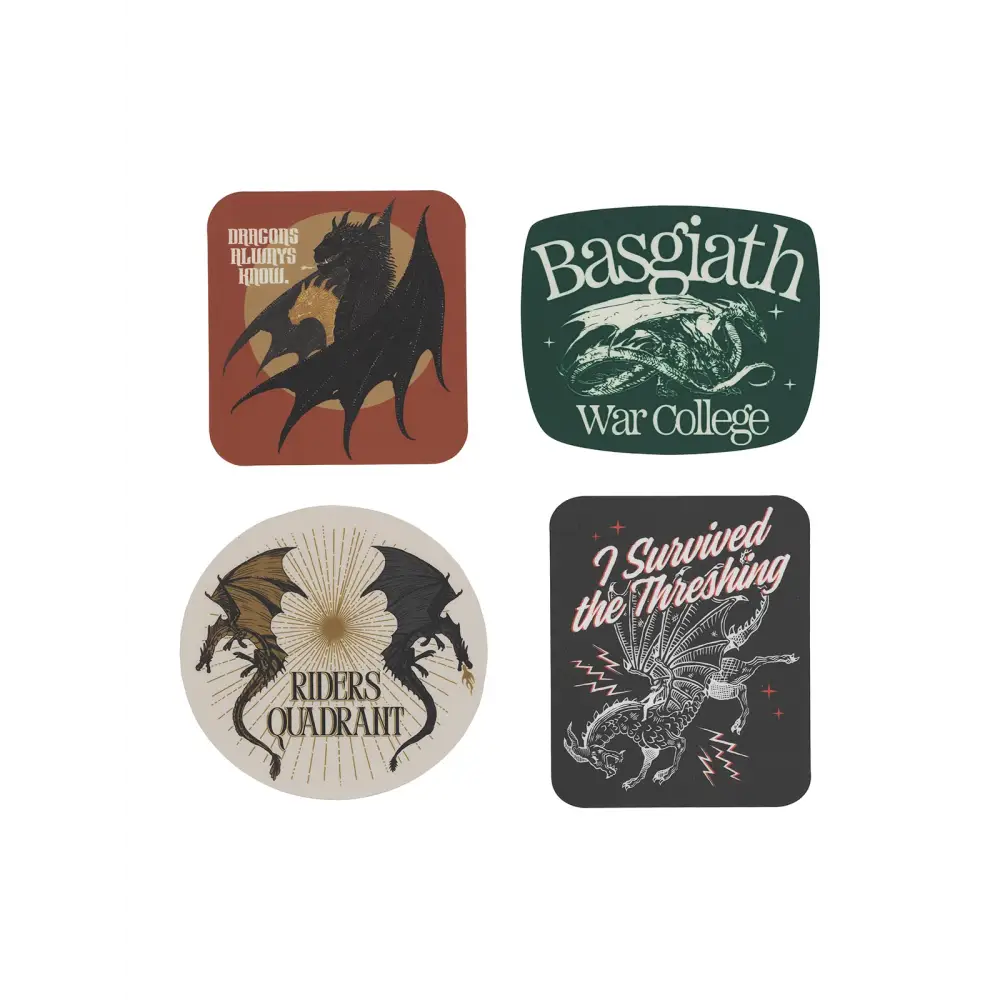 Fourth Wing: Dragon Rider Stickers - Set of 4 - Stickers