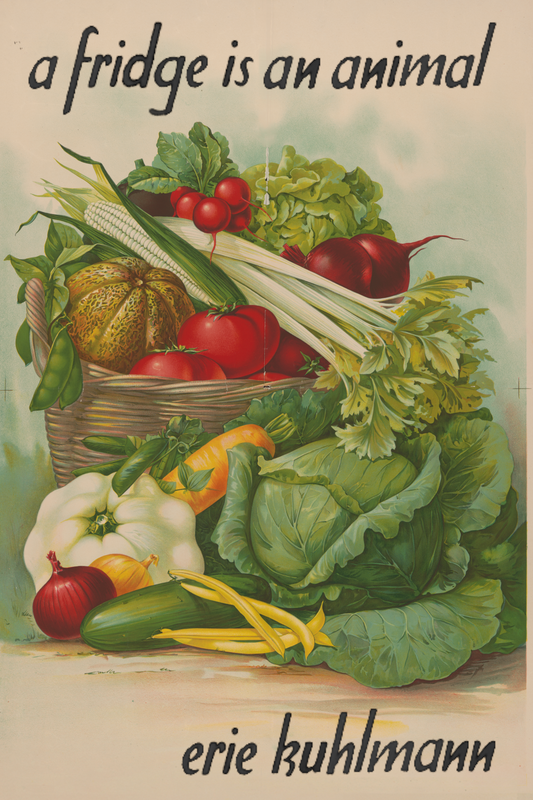 a fridge is an animal, by Erie Kuhlmann
