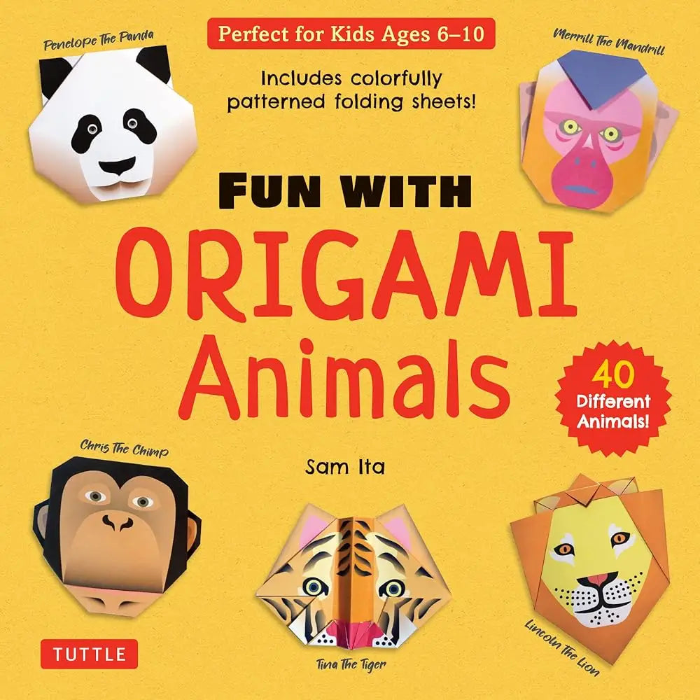 Fun with Origami Animals Kit: 40 Different Animals! Includes Colorfully Patterned Folding Sheets! Full-color Book