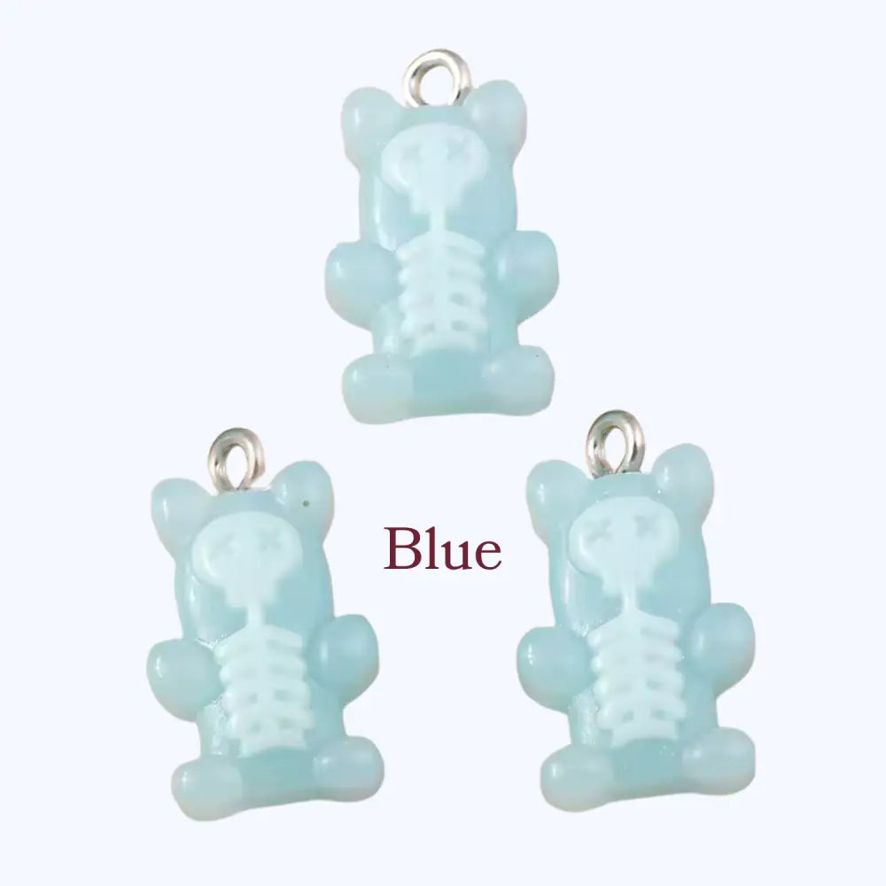 Gummy Bear Skeleton–USB-C Dust Plug Charm for Kindle Phones and Tablets - Blue - Accessories