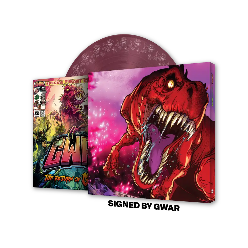 GWAR: ’The Return of Gor Gor’ Signed Platinum Edition Comic Book + Vinyl LP (Limited Edition Fruit Punch)