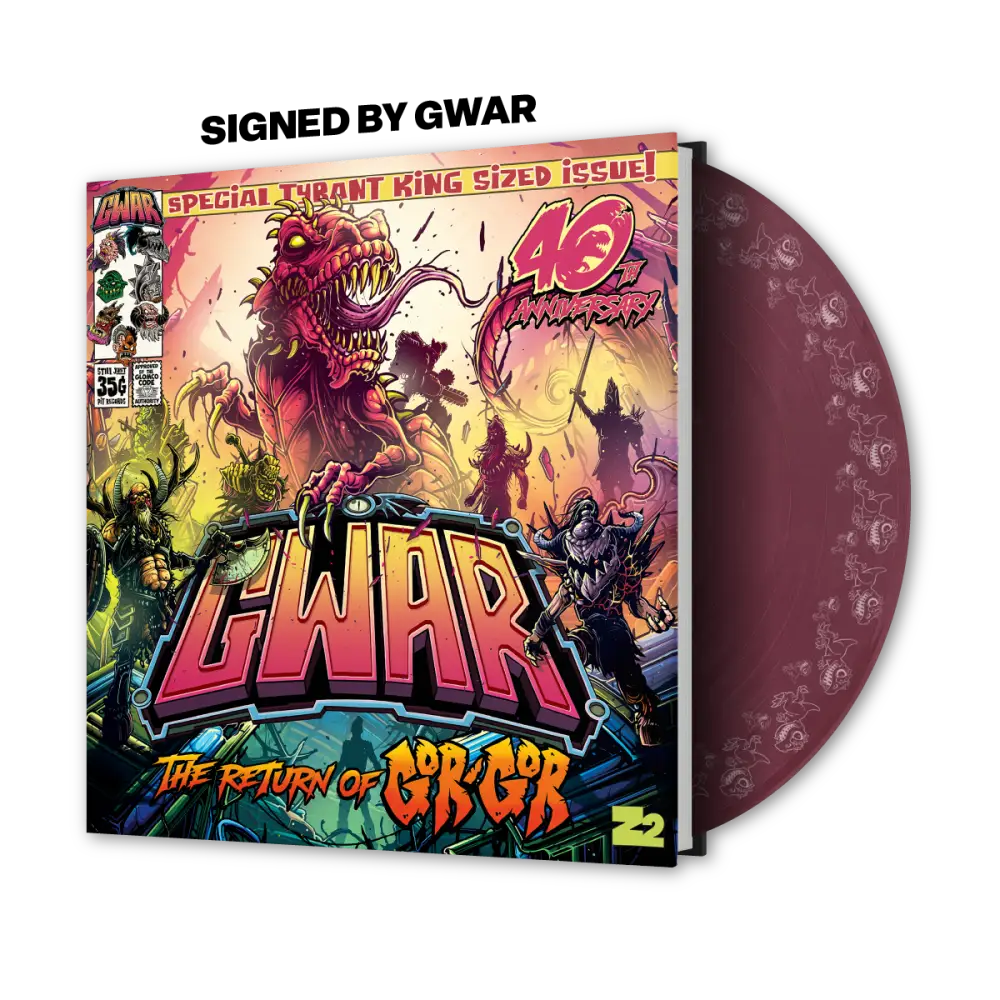 GWAR: ’The Return of Gor Gor’ Signed Platinum Edition Comic Book + Vinyl LP (Limited Edition Fruit Punch)