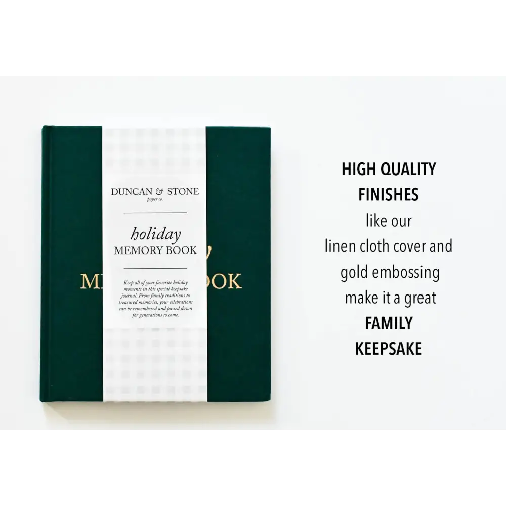 Holiday Memory Book & Family Keepsake Journal