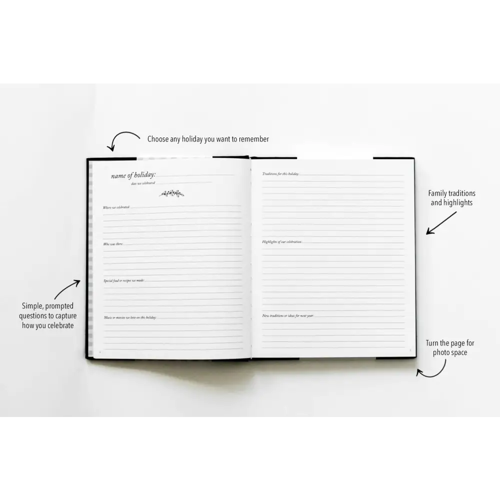 Holiday Memory Book & Family Keepsake Journal