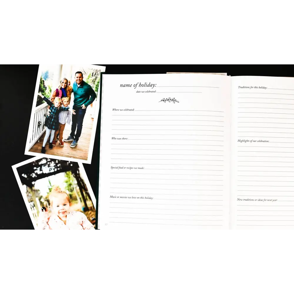 Holiday Memory Book & Family Keepsake Journal