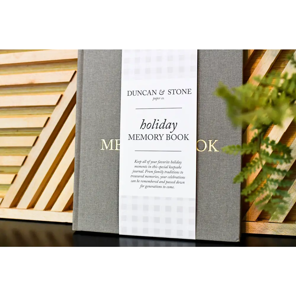 Holiday Memory Book & Family Keepsake Taupe Journal