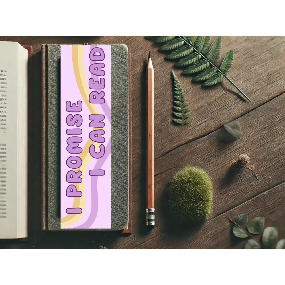 I Promise I Can Read Bookmark | Sassy Reading Accessory | Laminated Cardstock | Book Lover Gift | Bookish Humor | Funny