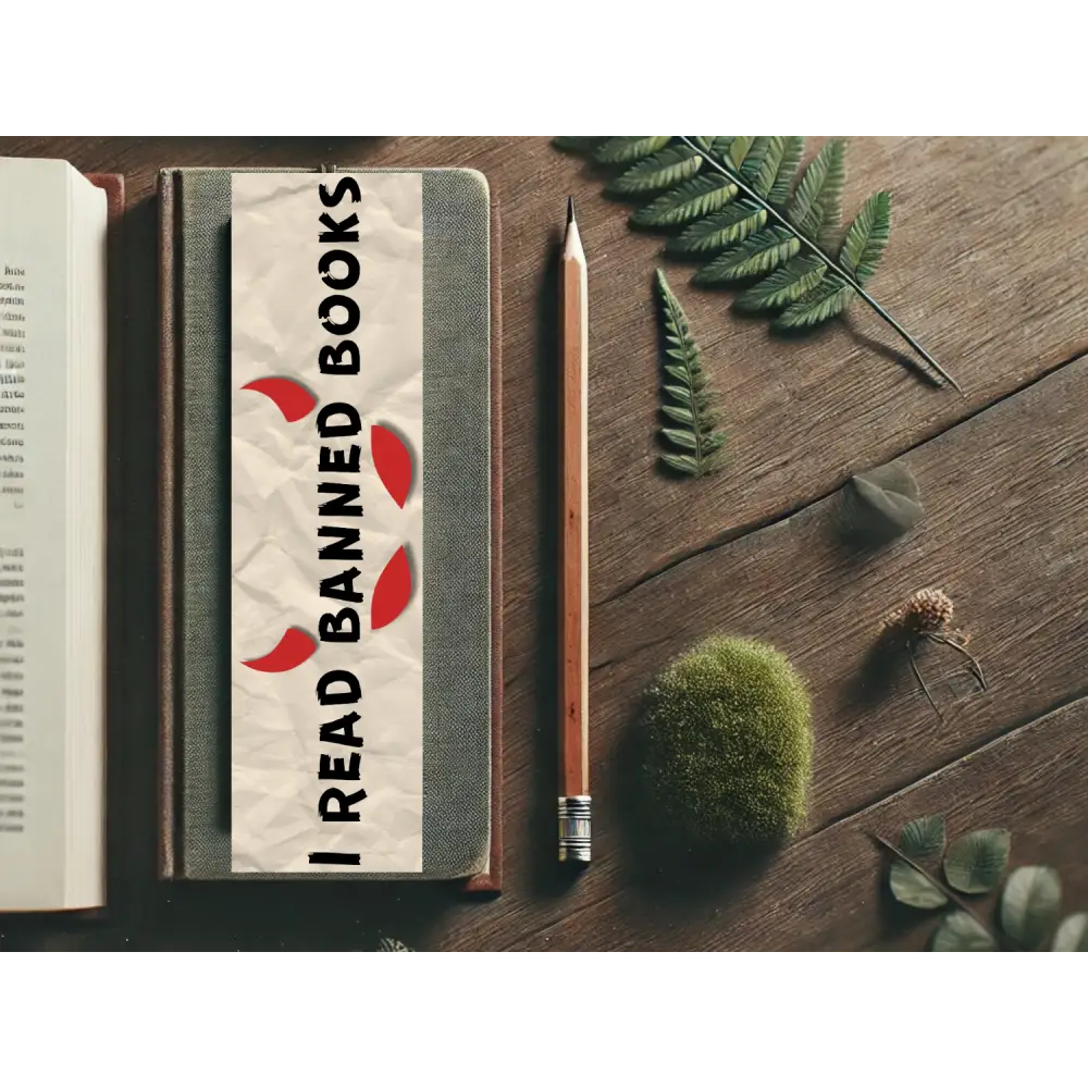 I Read Banned Books Bookmark Sturdy Laminated Bookmark with Bold Design for Book Lovers and Librarians Perfect Gift