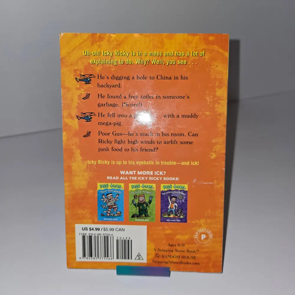 Icky Ricky #4: The Hole to China by Michael Rex - Used - Children’s Book