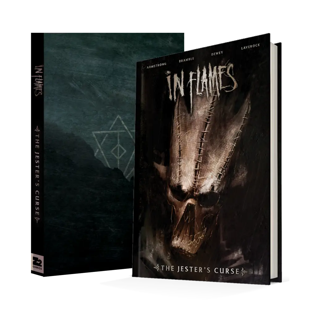 In Flames Presents: The Jester’s Curse Graphic Novel Deluxe Bundle Book Edition
