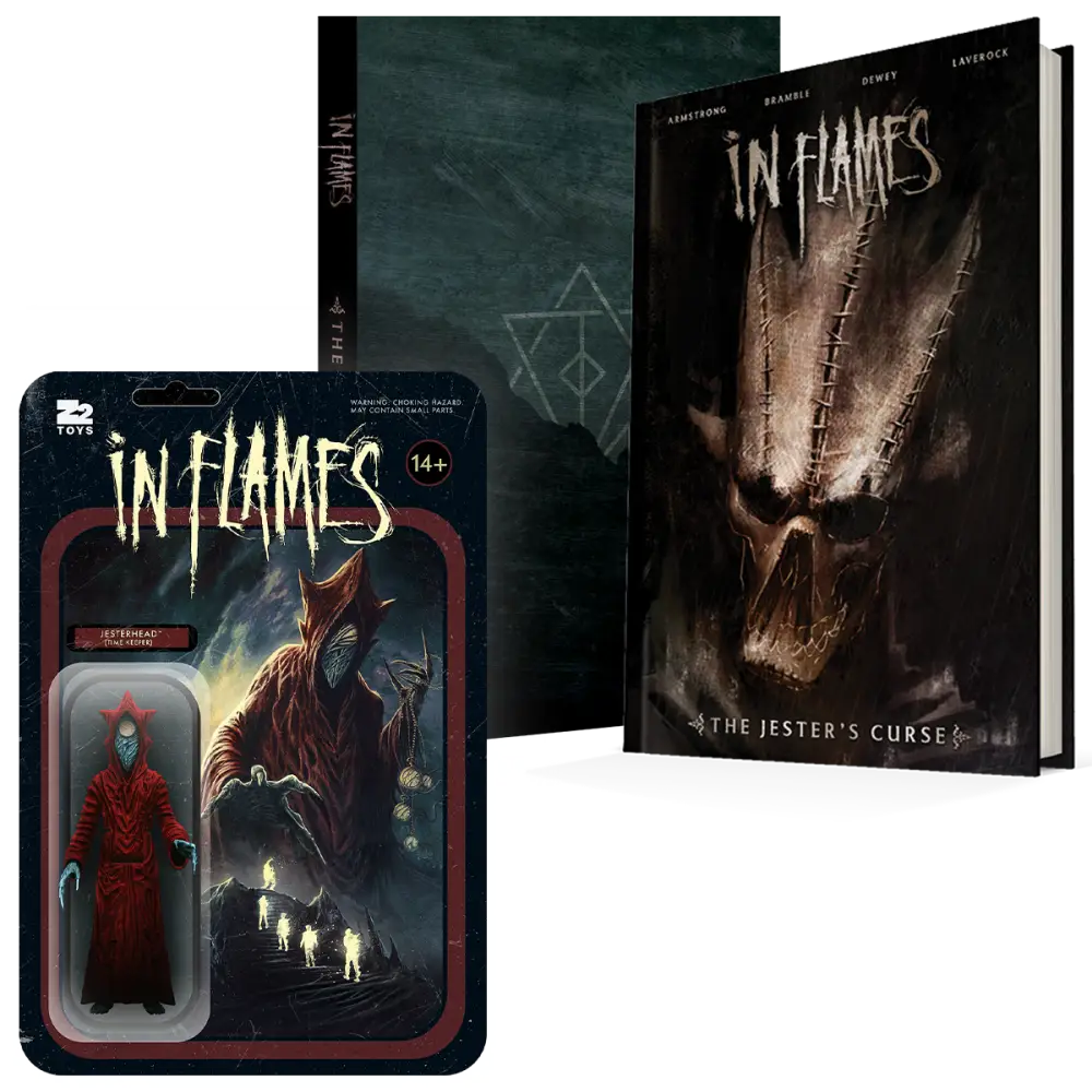 In Flames Presents: The Jester’s Curse Graphic Novel Deluxe Bundle Book Edition