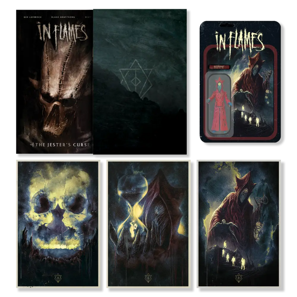 In Flames Presents: The Jester’s Curse Graphic Novel Deluxe Bundle Book Edition
