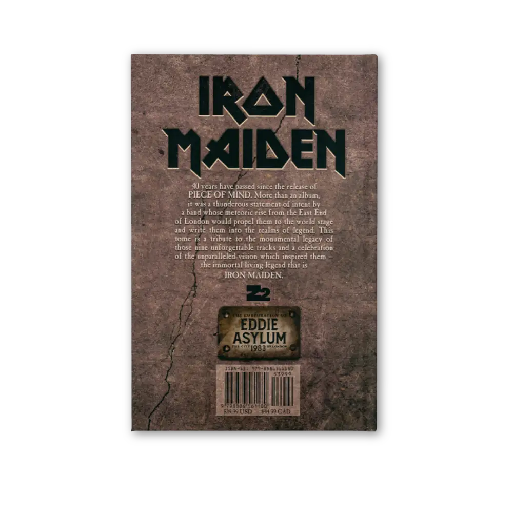 Iron Maiden: Piece Of Mind - Hardcover Edition - Book Edition