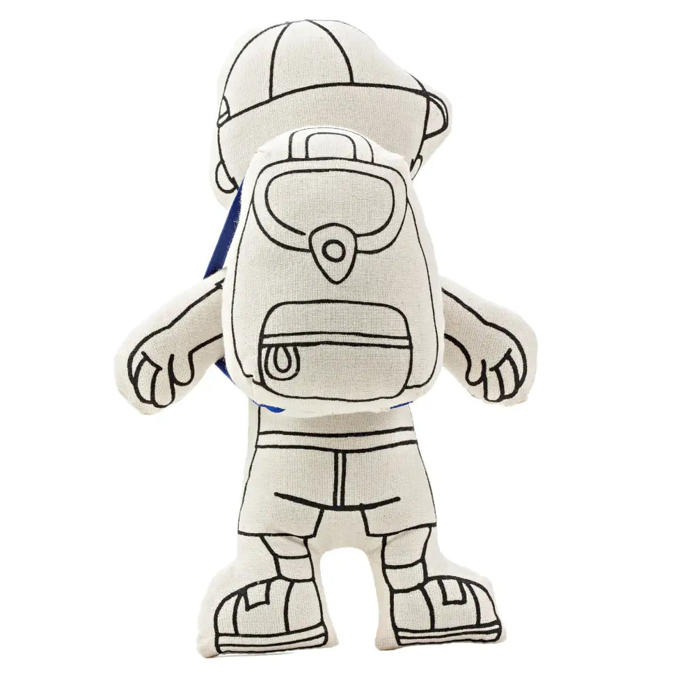 Kiboo Kids: Boy with Cap Colorable and Washable Doll for Creative Play Color and Play Doll
