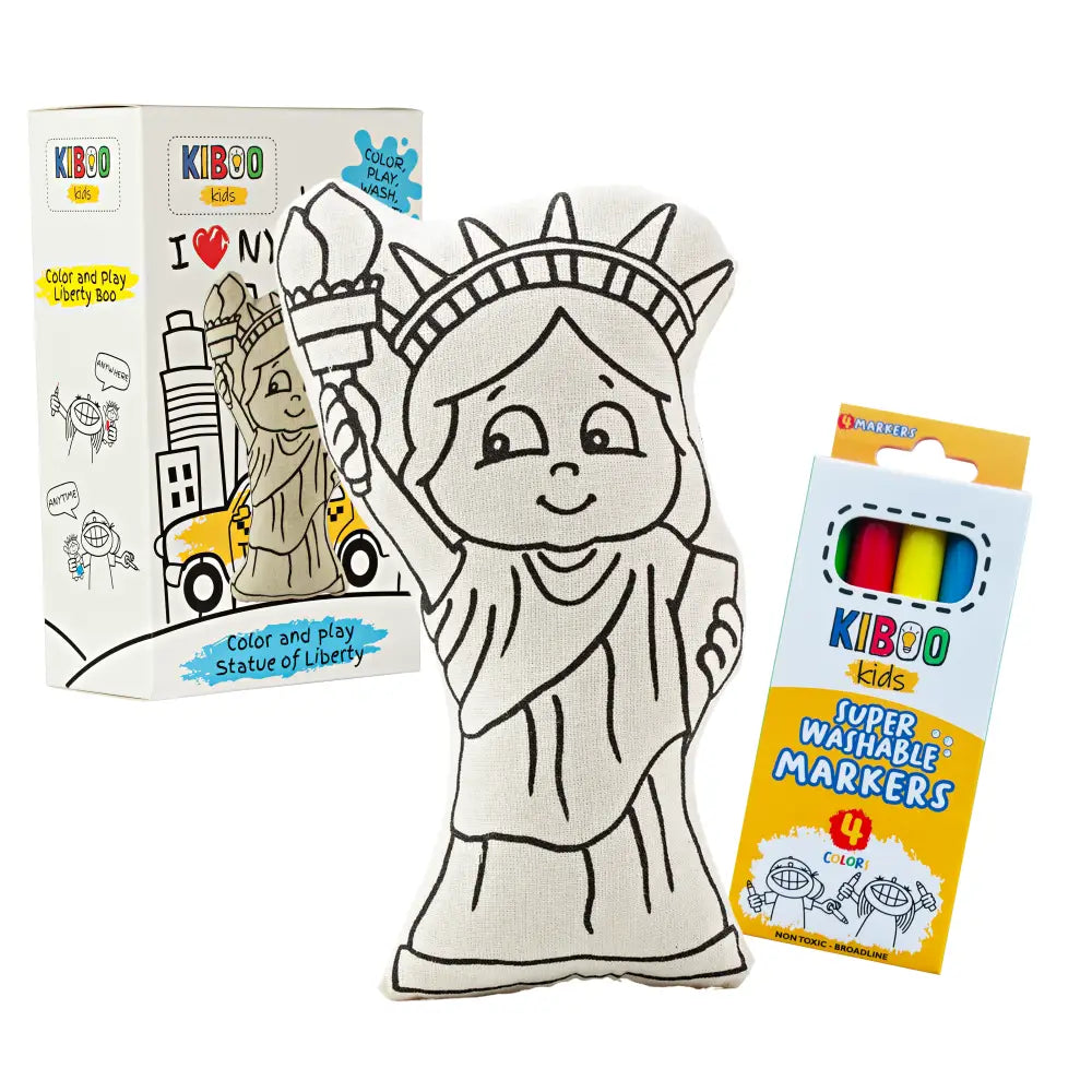 Kiboo Kids Liberty Boo Statue of Liberty for Coloring and Play Color and Play Doll