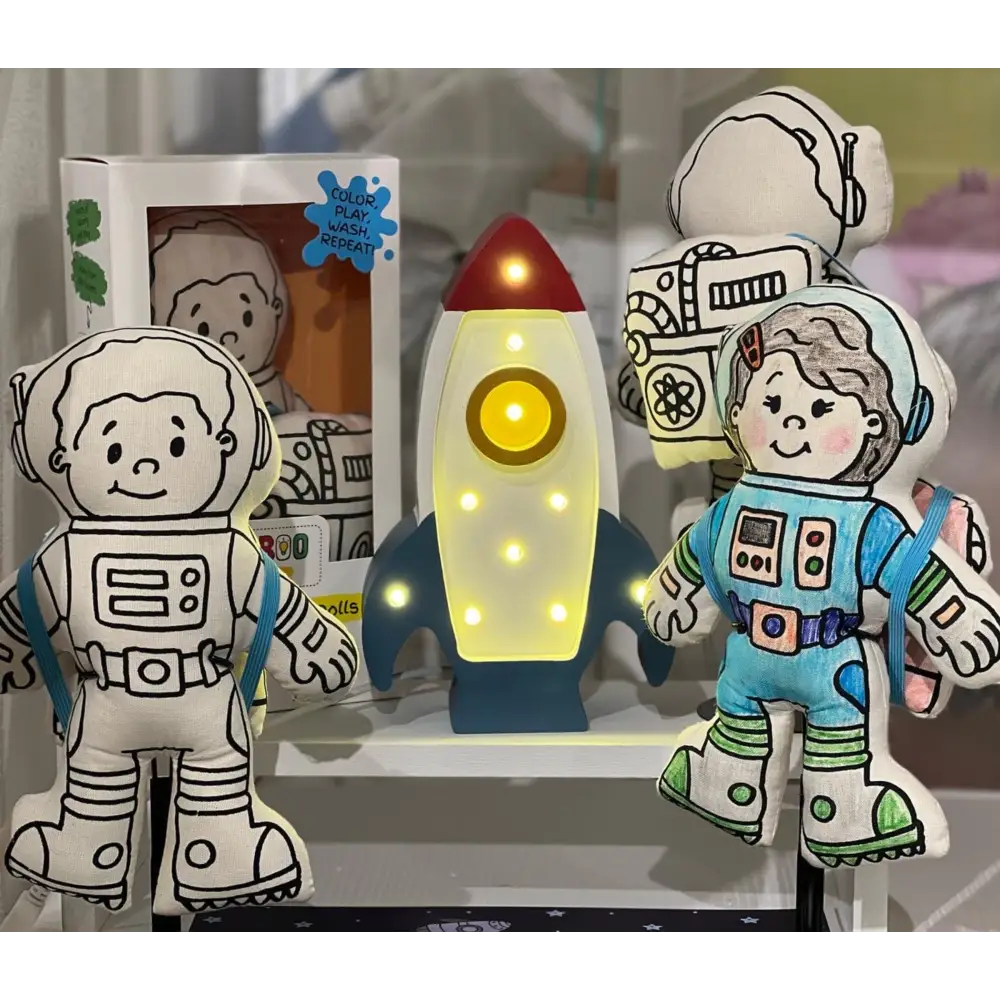 Kiboo Kids Space Explorer: Boy Astronaut Doll with Mini Space Pack Educational and Imaginative Play Toy Color and Play