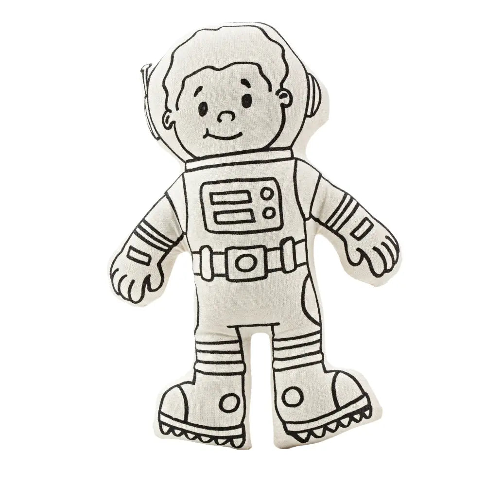 Kiboo Kids Space Explorer: Boy Astronaut Doll with Mini Space Pack Educational and Imaginative Play Toy Color and Play