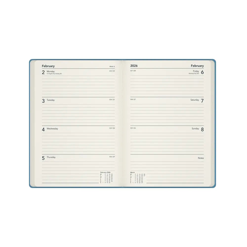 Legacy A5 Week to View Mid/Academic Year Planner 2025 2026 Fashion Diaries