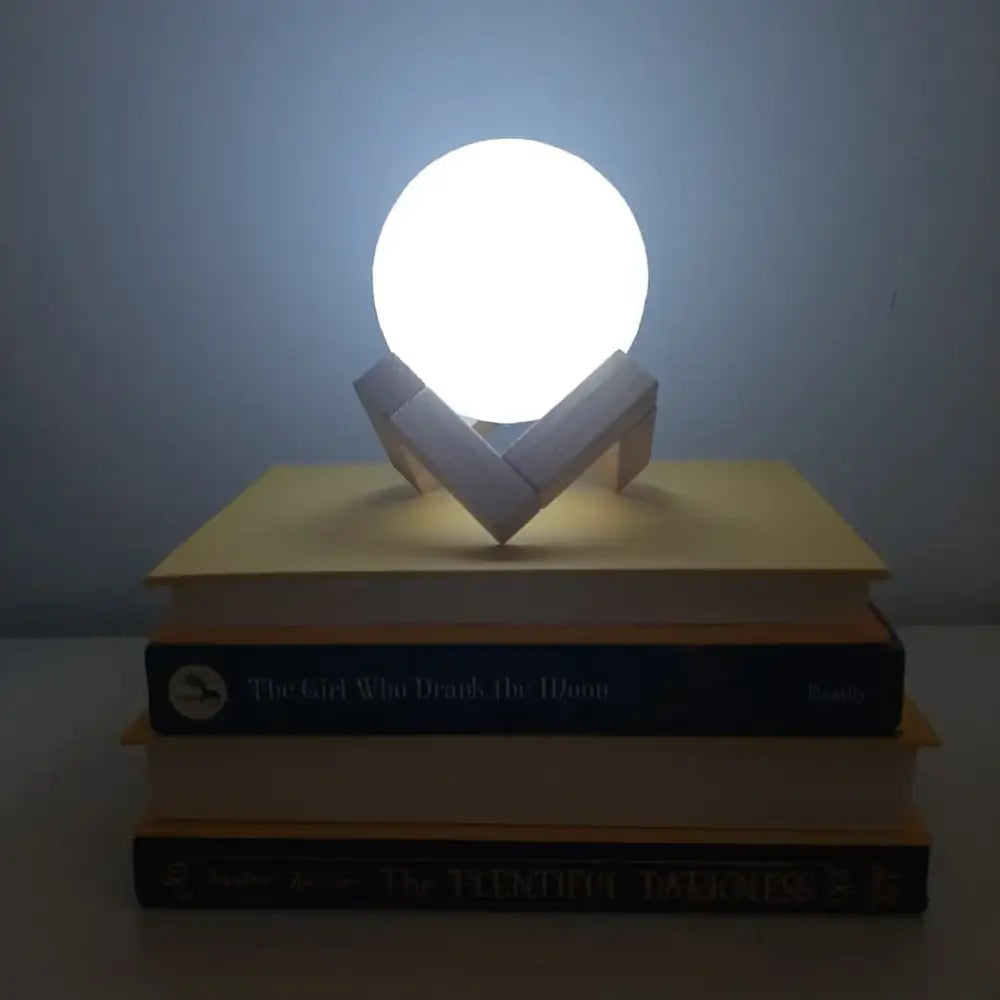 Lunar Lamp - Exclusive 3D Printed LED Lamp and Stand - Home Decor