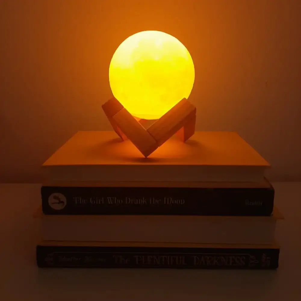 Lunar Lamp - Exclusive 3D Printed LED Lamp and Stand - Home Decor