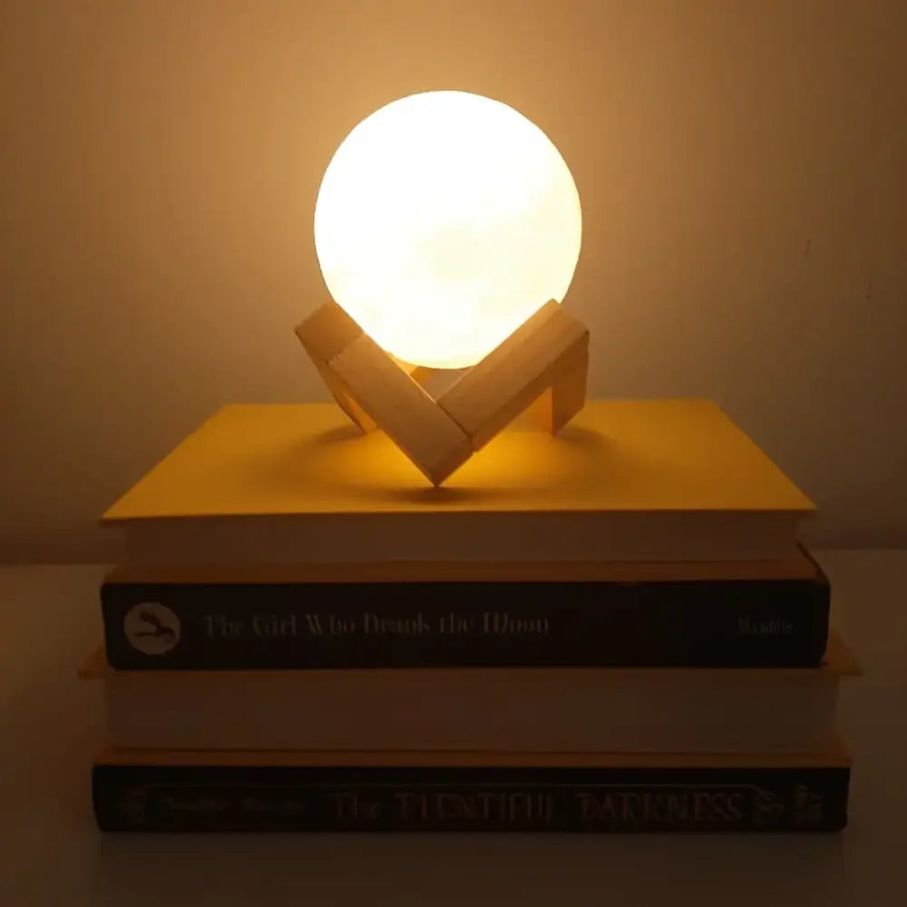 Lunar Lamp - Exclusive 3D Printed LED Lamp and Stand - Home Decor