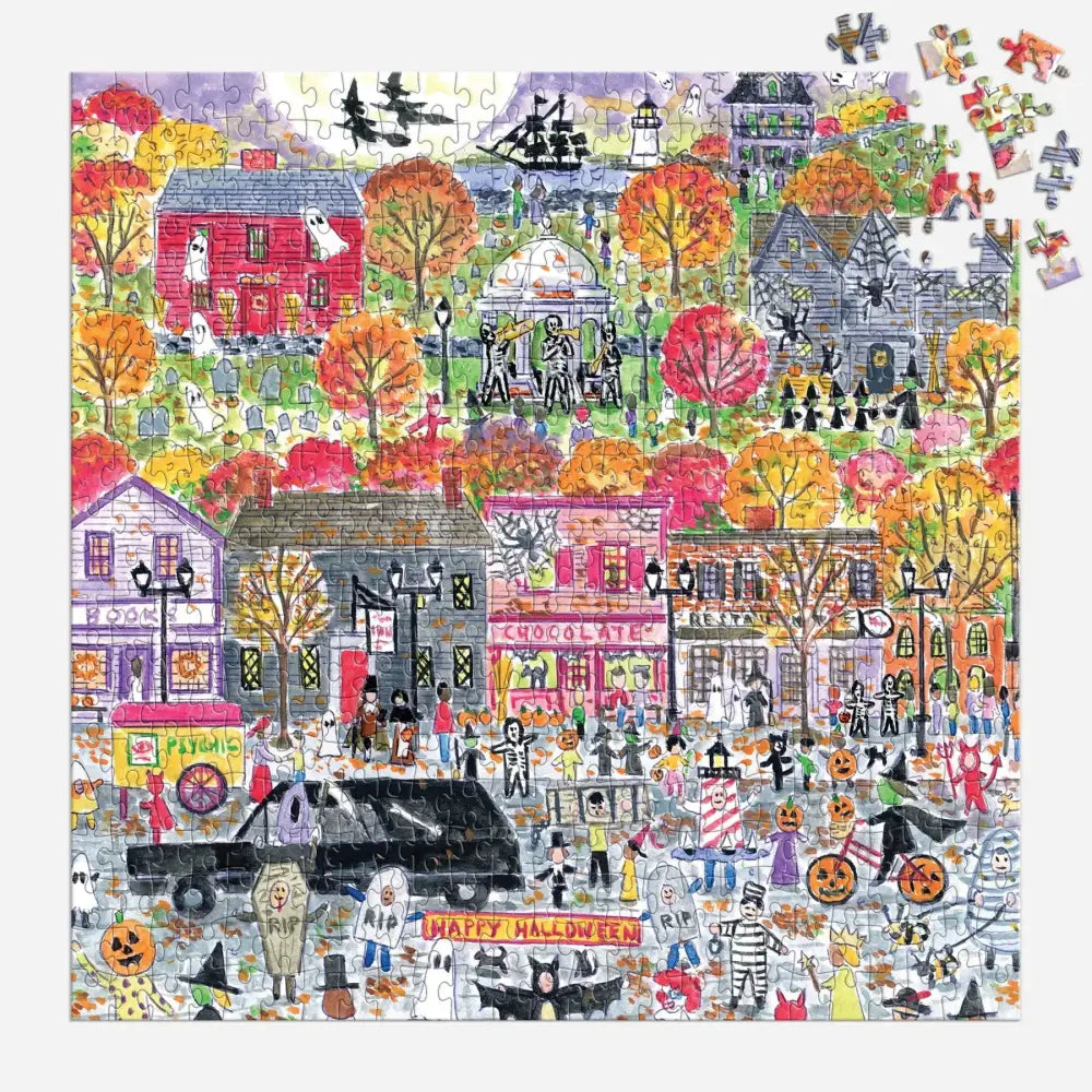 Michael Storrings Halloween Parade 500 Piece Puzzle - Puzzles