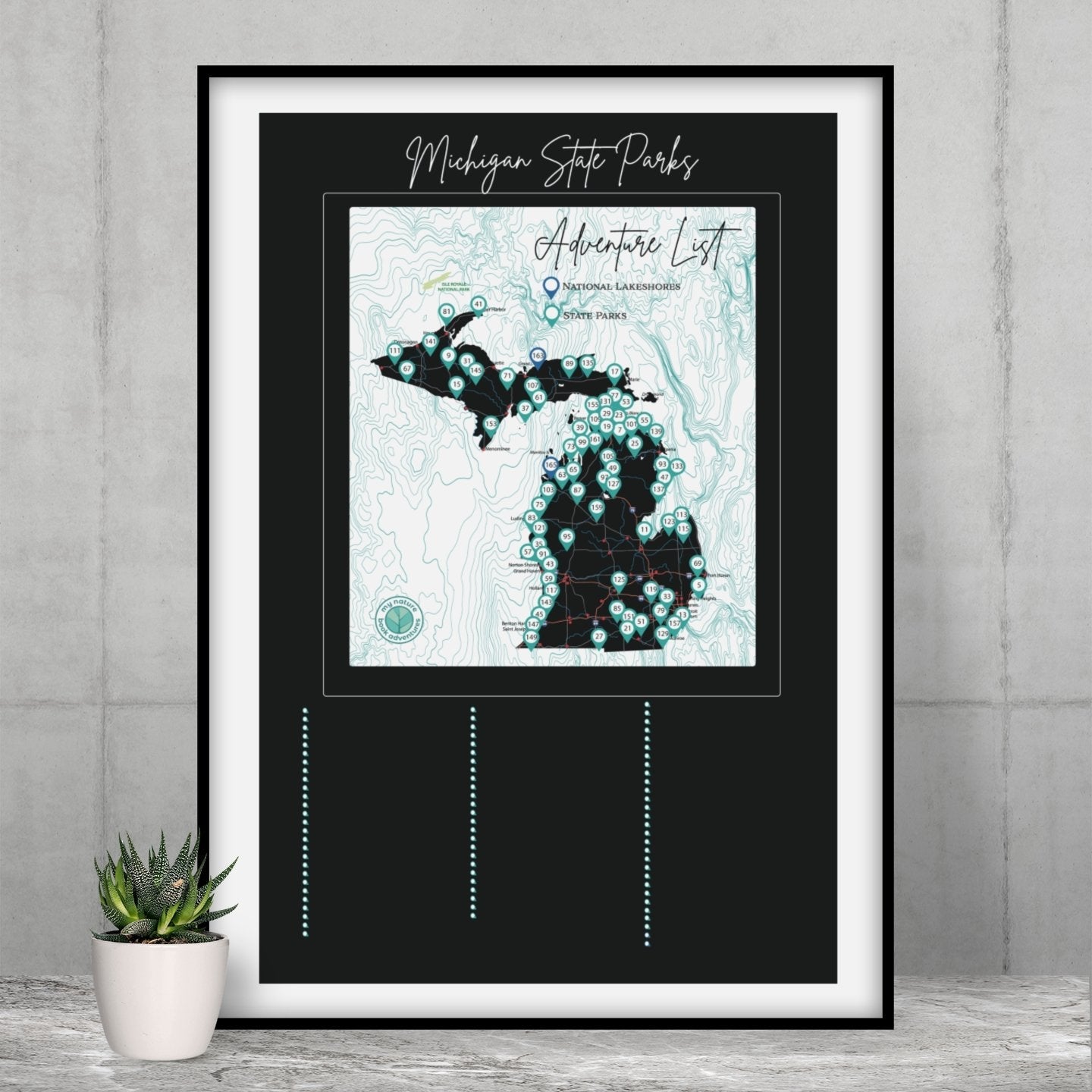 POSTER - Michigan State Parks Adventure List
