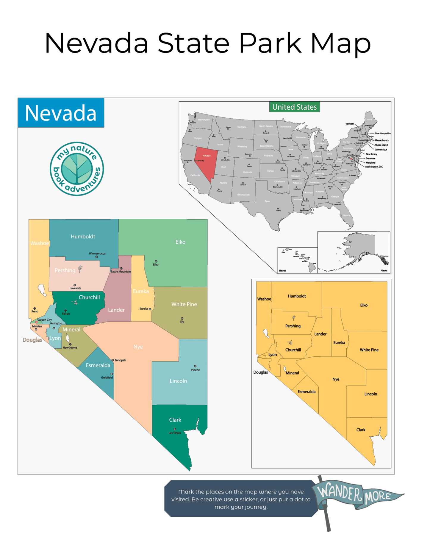 Nevada State Parks and Forests - Adventure Planning Journal