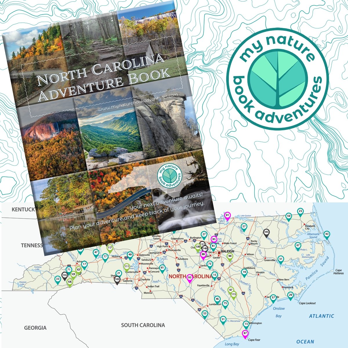 NEW - North Carolina Adventure Book