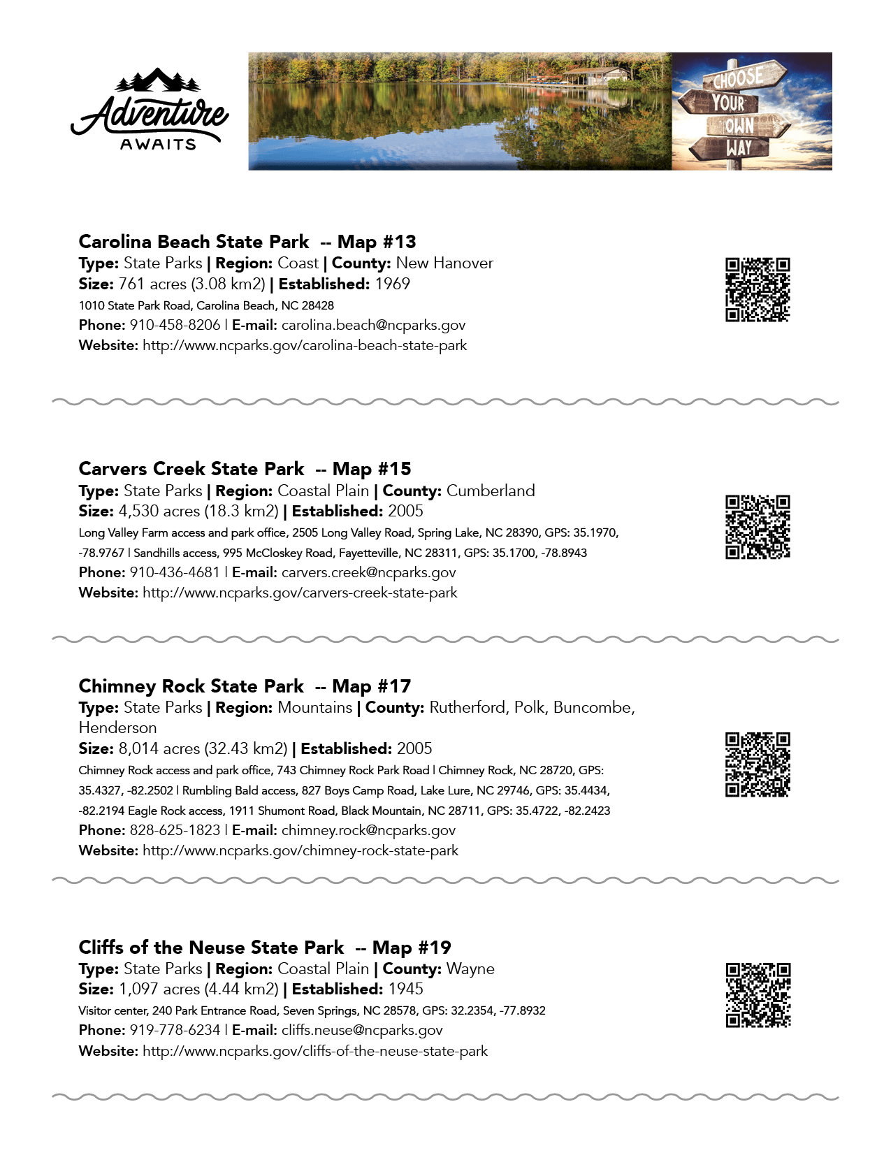 NEW - North Carolina Adventure Book