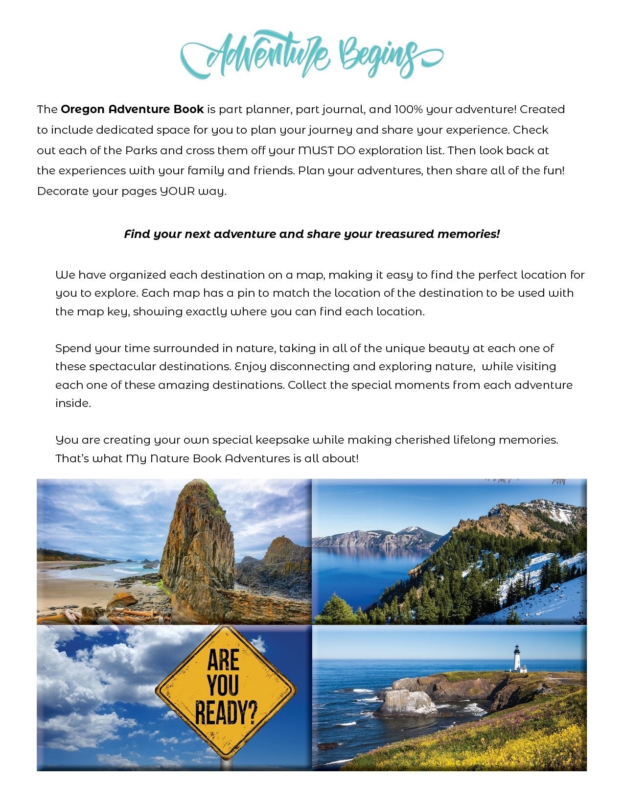 NEW - Oregon Adventure Book