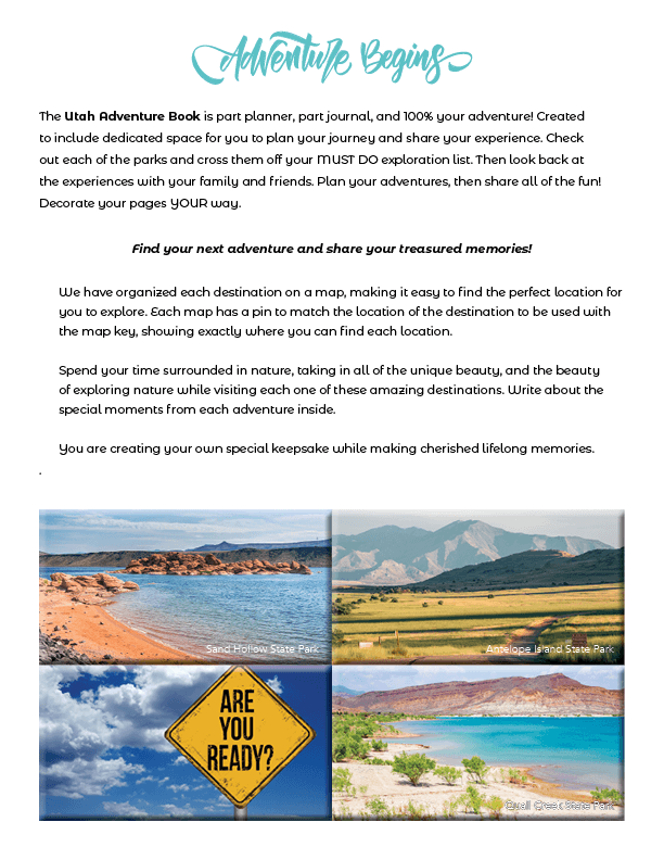 New - Utah Adventure Book