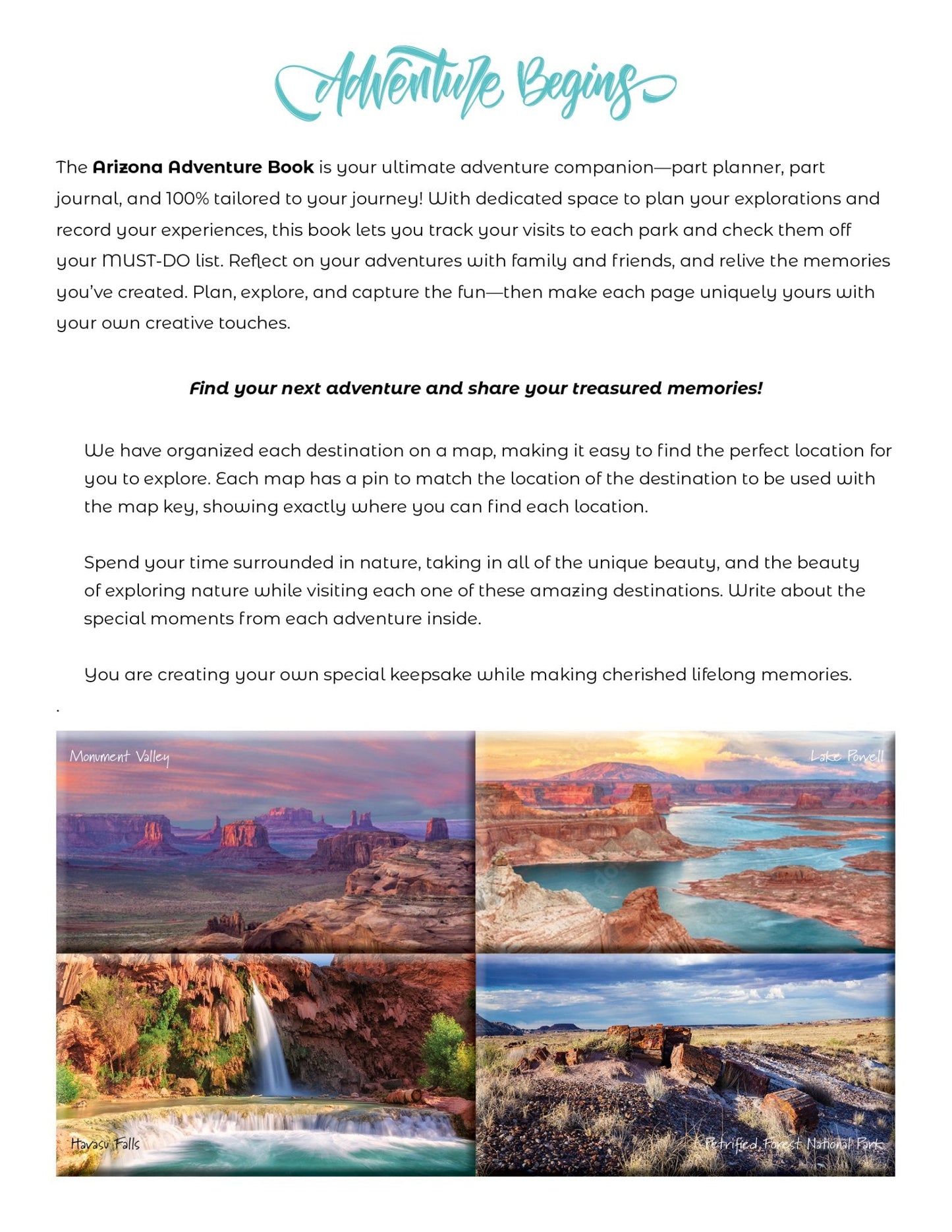 NEW - Arizona Adventure Book