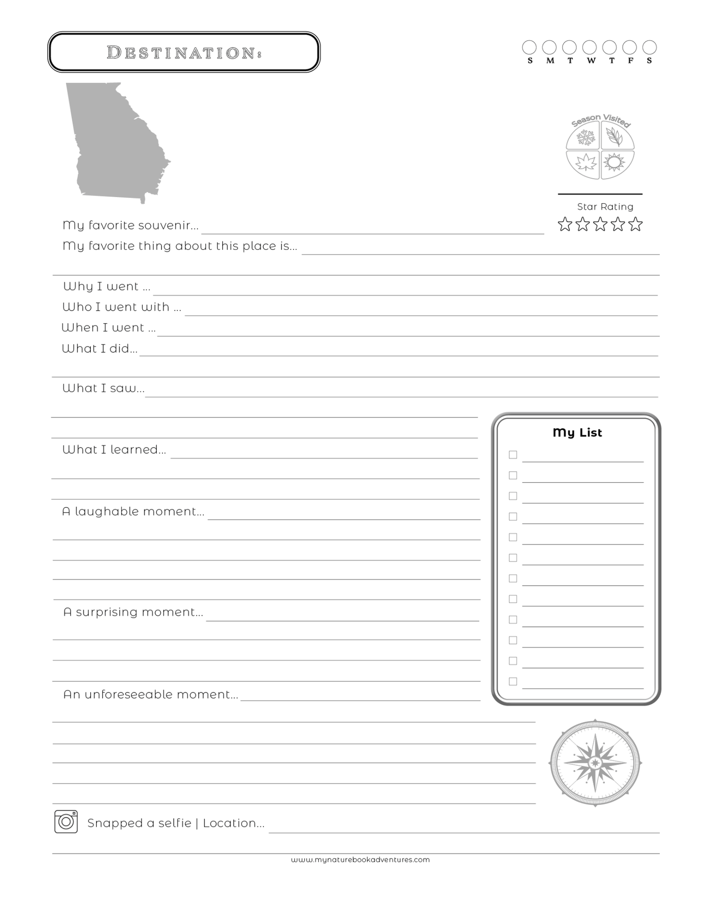 NEW - Georgia Adventure Book