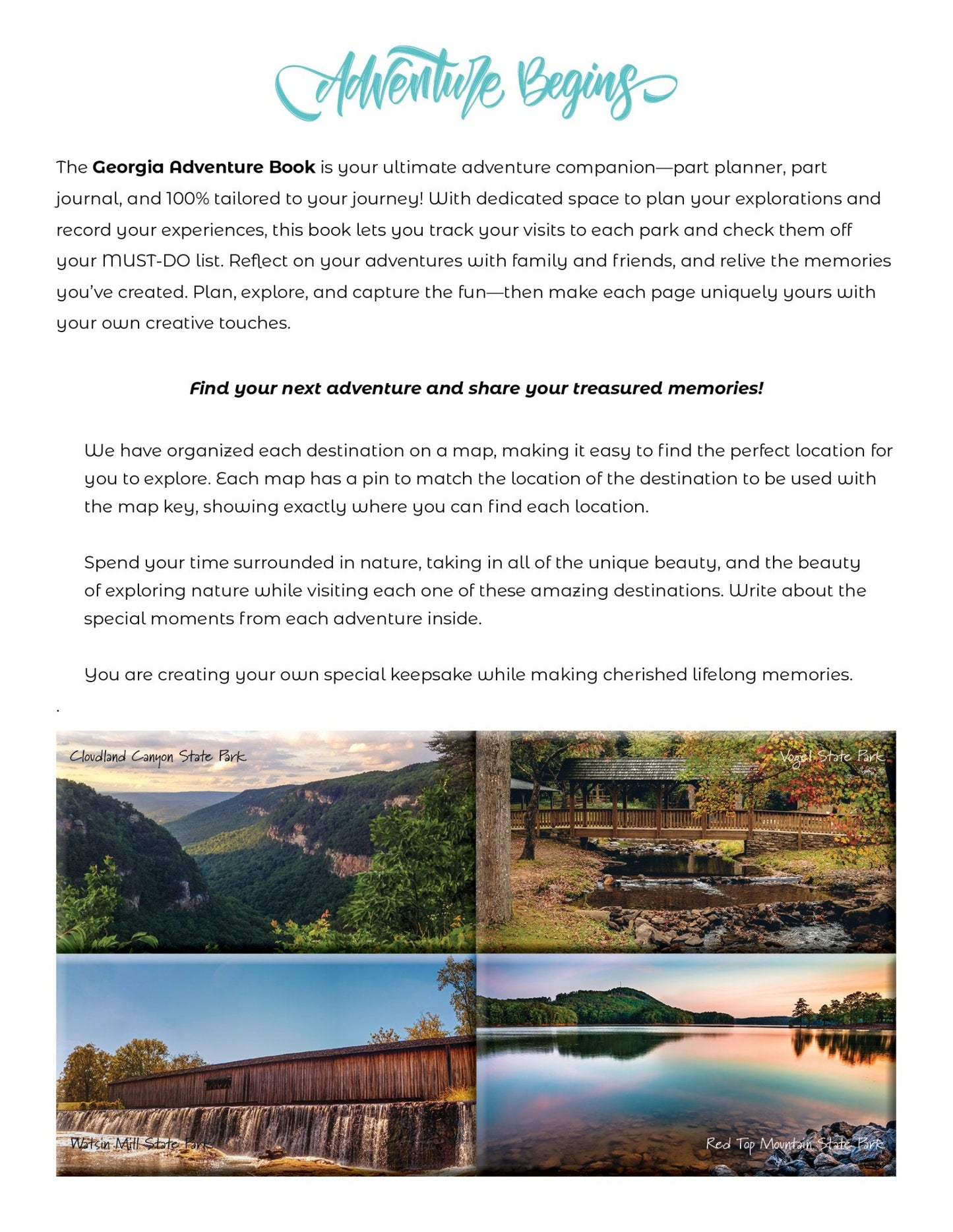 NEW - Georgia Adventure Book