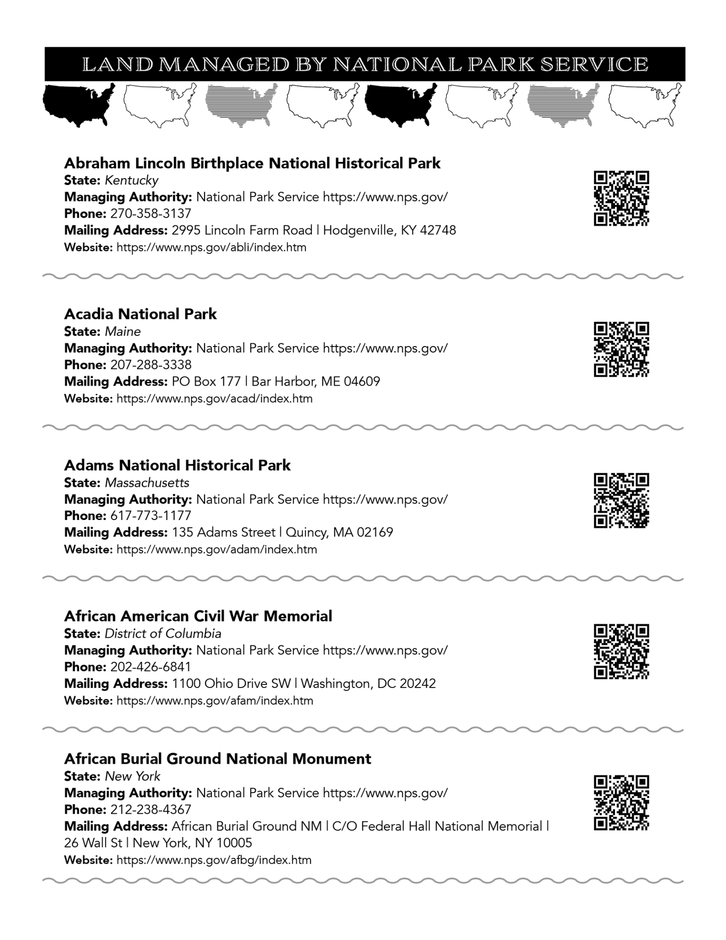 NEW - National Parks - Adventure Book