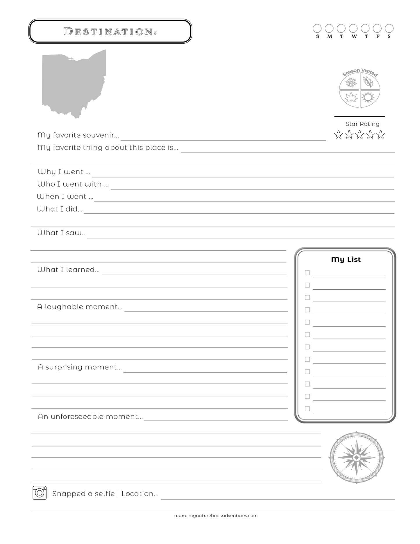 NEW - Ohio Adventure Book