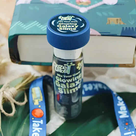 Ooze Lab Glowing Galaxy Slime - Toys & Games