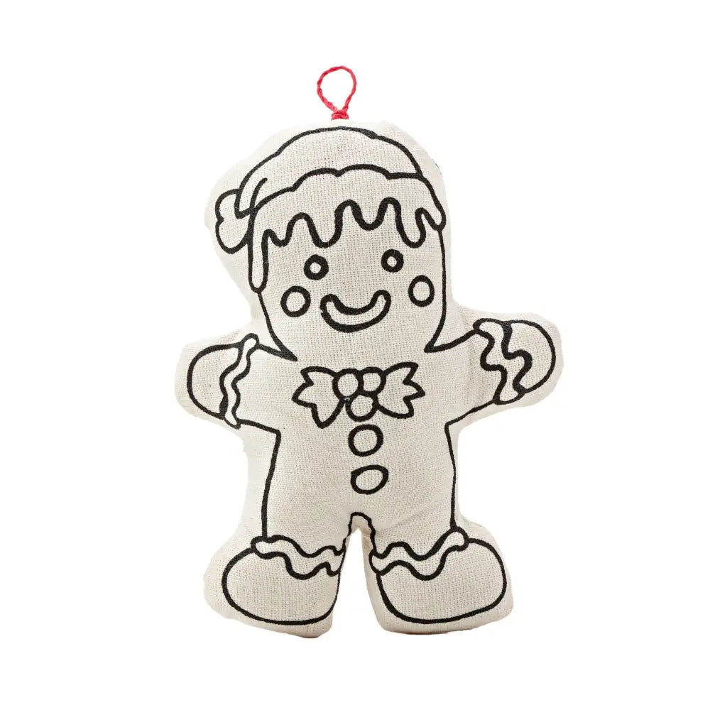 Ornaments for Coloring Gingerbread Man and Snowman Holidays