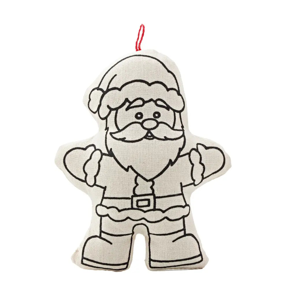 Ornaments for Coloring Santa Klaus and Tree Holidays